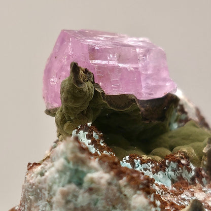 💎 Museum-Quality (Founder's Edition) Cobaltoan Calcite w/ 16mm Isolated Crystal & Kolwezite – Mashamba West, D.R. Congo