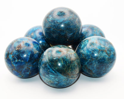 Blue Apatite Spheres