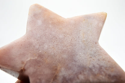 Pink Amethyst star on stand