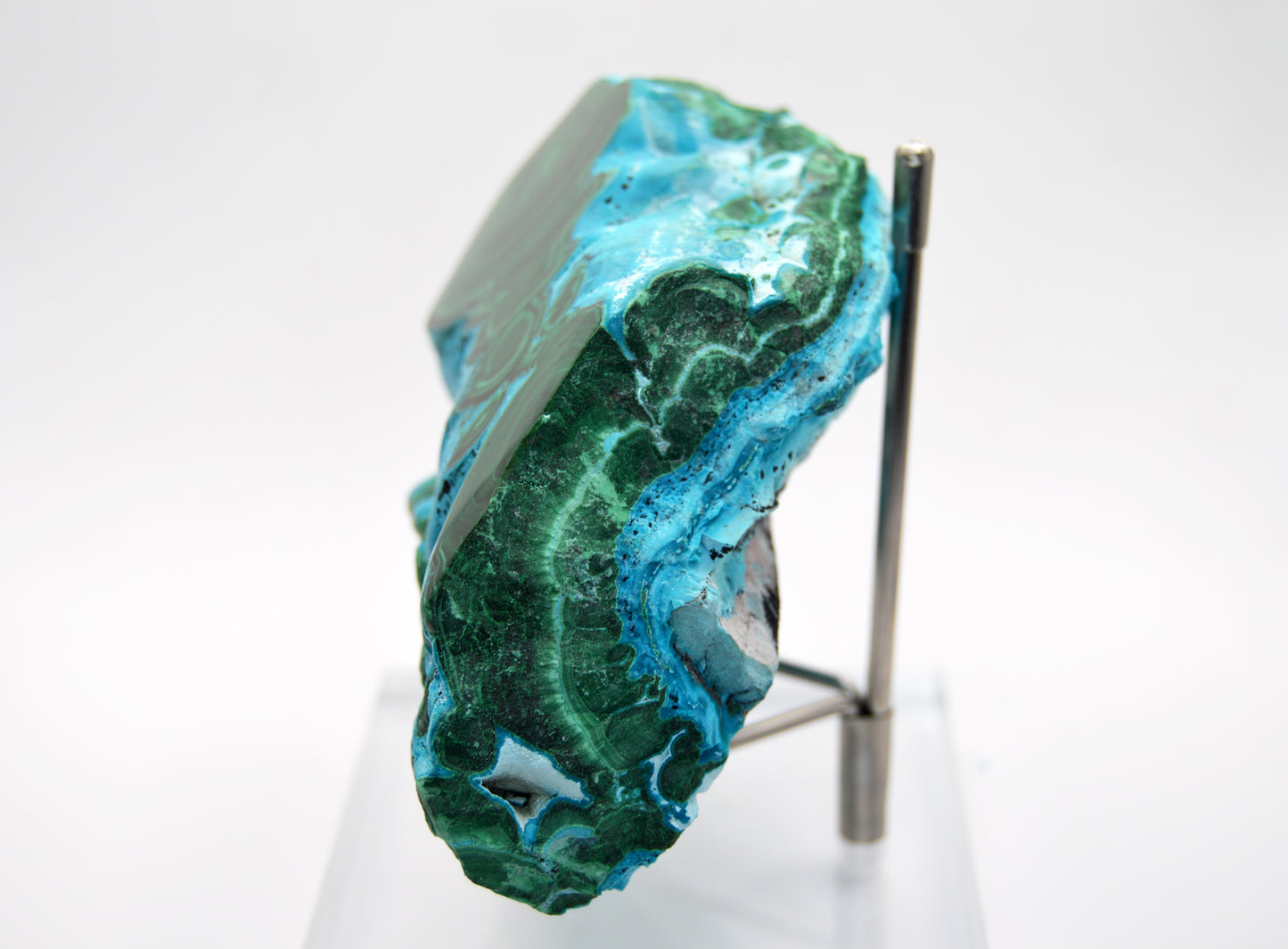 Chrysocolla Malachite Gem Silica Specimen - 1.05kg (2.31lbs), DR Congo