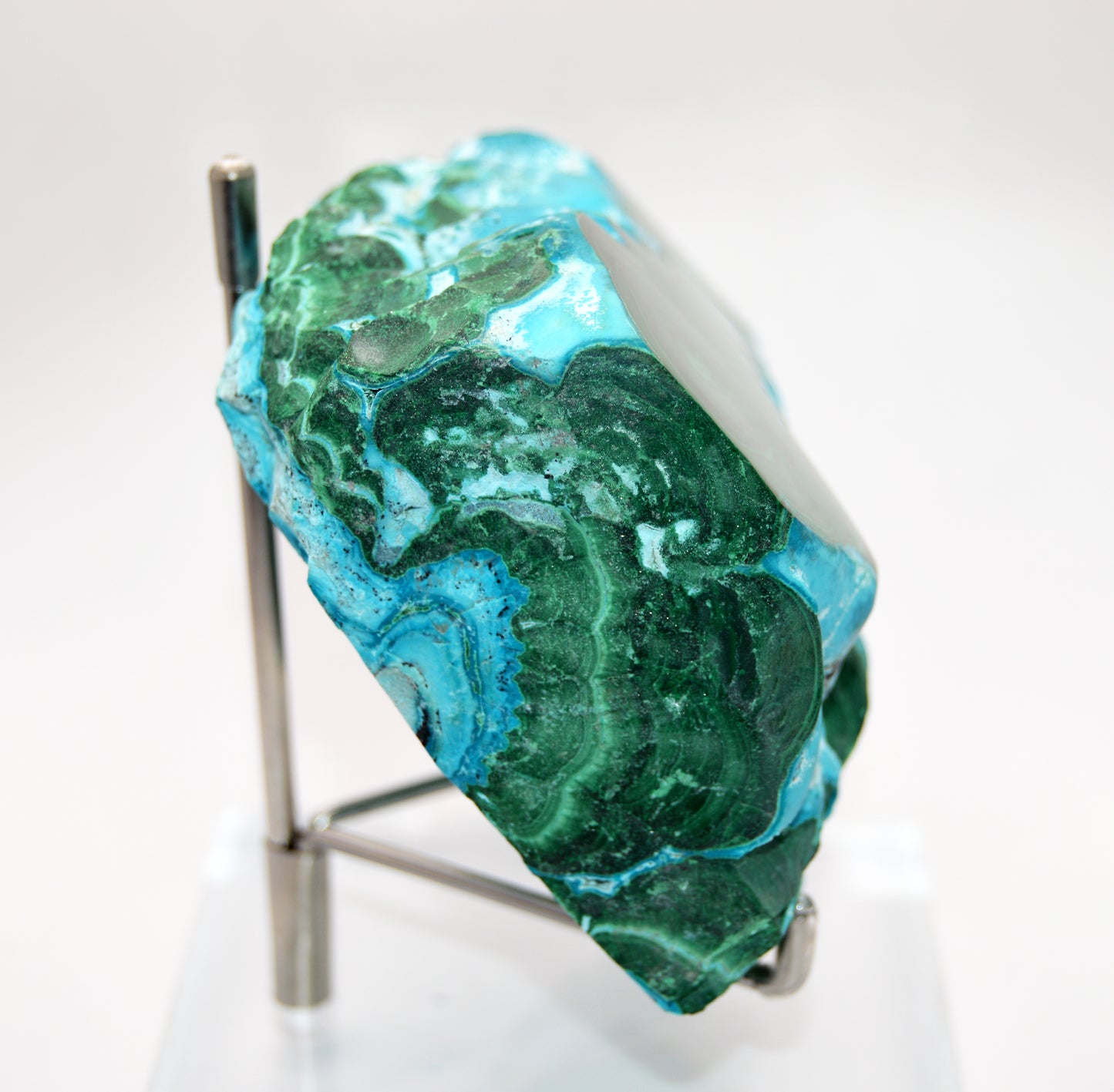 Chrysocolla Malachite Gem Silica Specimen - 1.05kg (2.31lbs), DR Congo