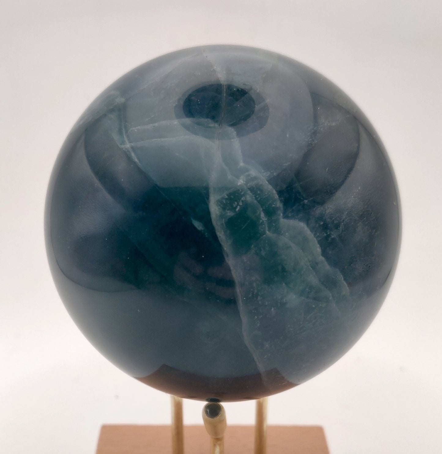 Large Blue Fluorite Sphere, 2.83"