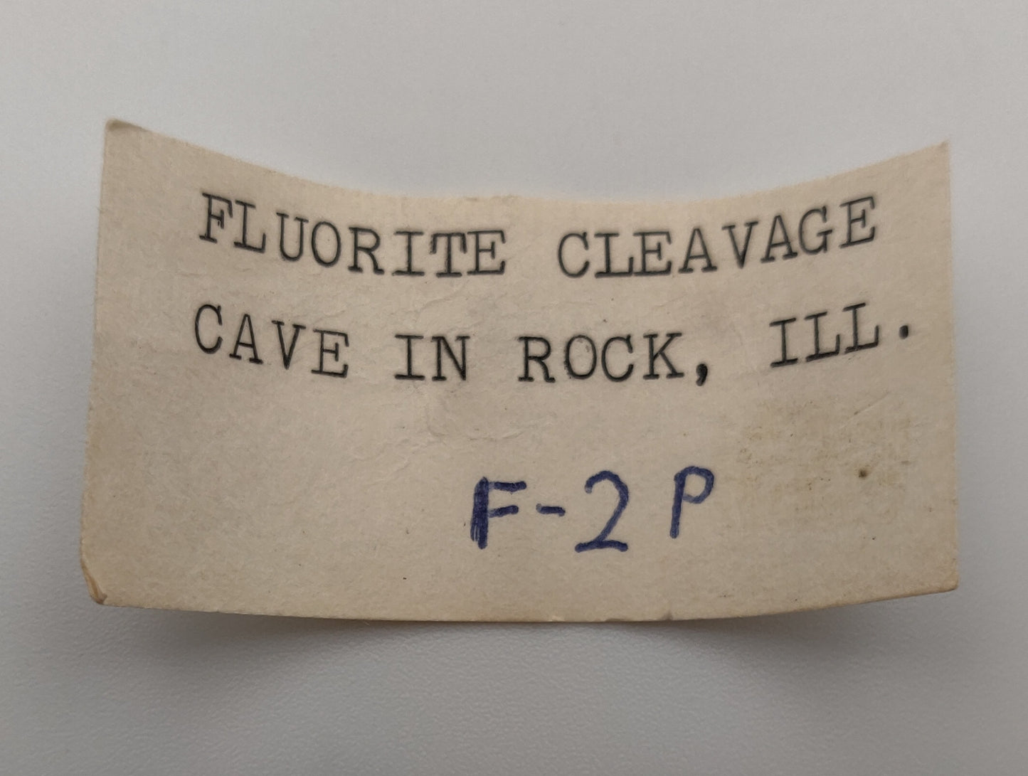 Fluorite Cleavage Octahedron, Cave-In-Rock,Hardin Co., IL, EX. Wolfgang Vogt