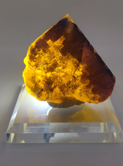 Yellow/Purple Fluorite, Cave-in-Rock, Hardin County, Illinois