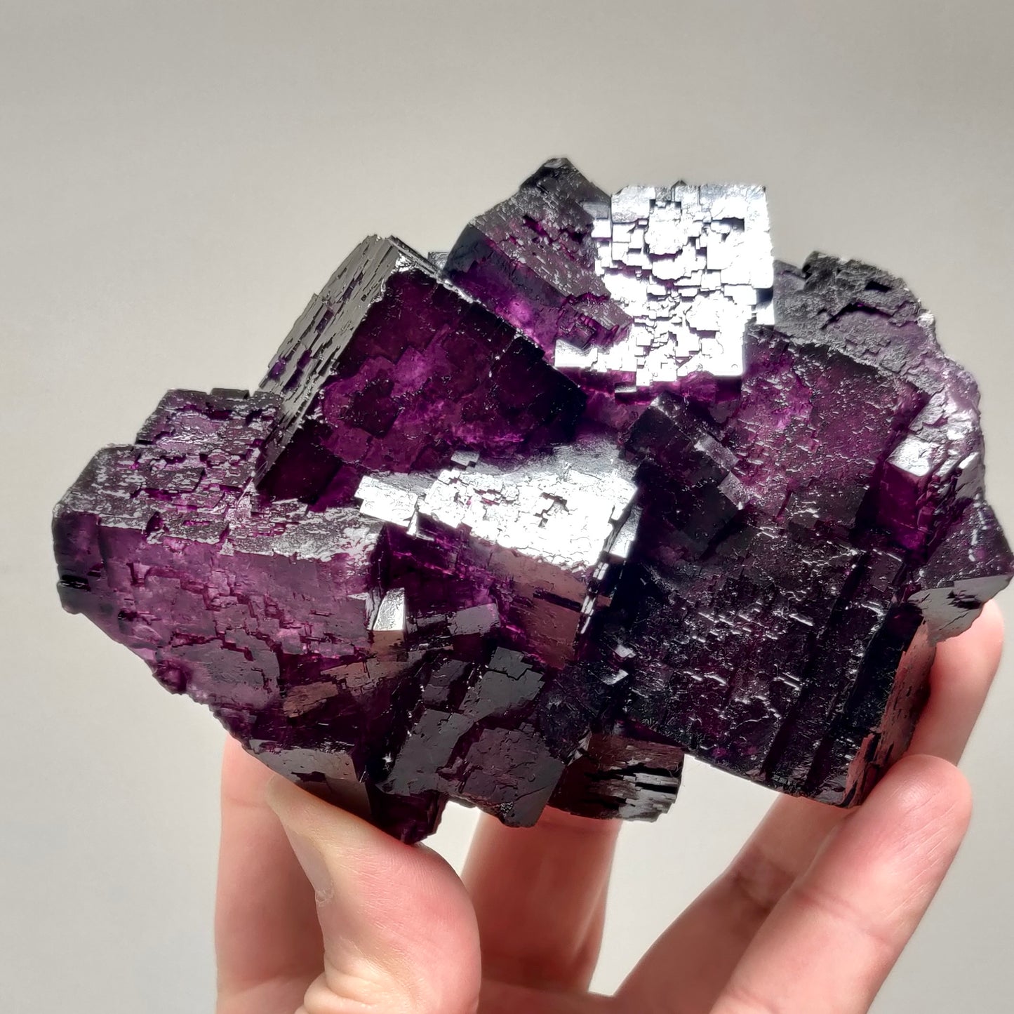 Elmwood Mine Purple Fluorite, 741g (1.6lbs)