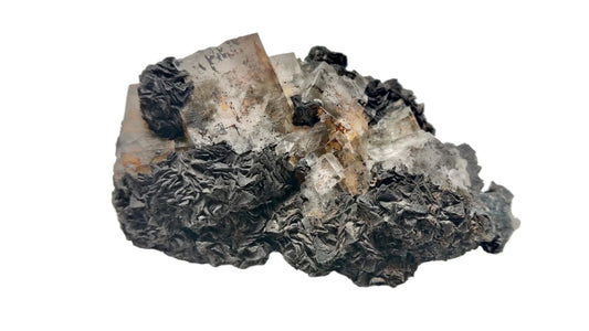 Fluorite with Siderite - Boltsburn Mine, Rookhope, Stanhope, County Durham, UK