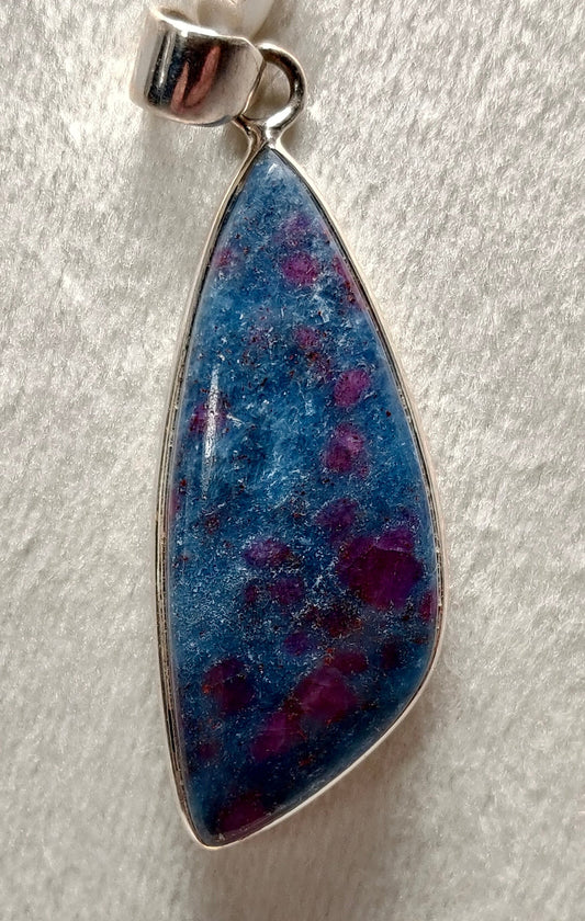 Ruby in Kyanite 925 Sterling Silver Pendant