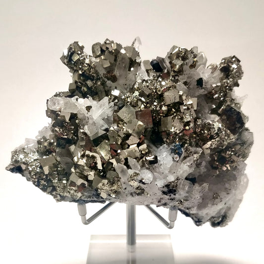 Pyrite with Quartz & Covellite Fengjiashan Mine, Hubei, China