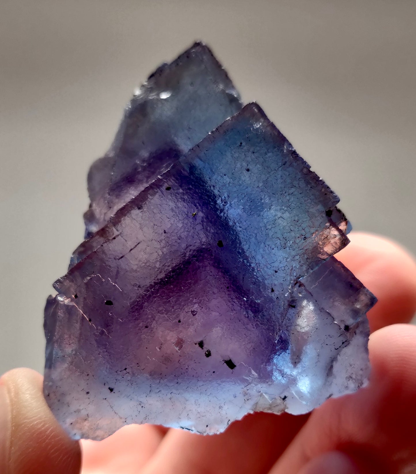 Fluorite, Minerva No. 1 Mine (Ozark-Mahoning No. 1 Mine), Ozark-Mahoning group, Cave-in-Rock, Hardin County, Illinois, USA