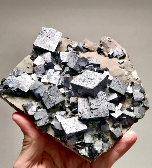 Galena on Chert Matrix, Joplin, Missouri, Tri-State Mining District