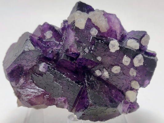 Purple Fluorite w/ Quartz - Annabel Lee Mine, Hardin Co., IL, USA
