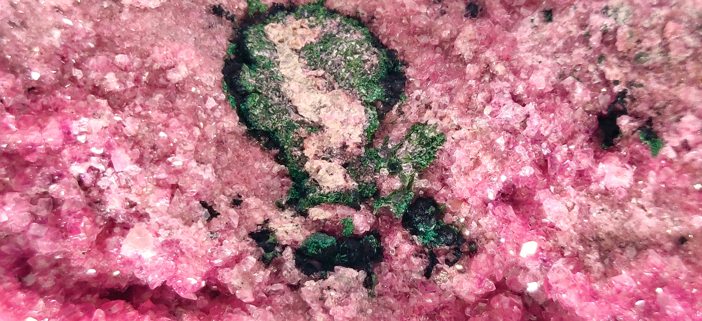 Dolomite var. Cobalt-Bearing & Malachite