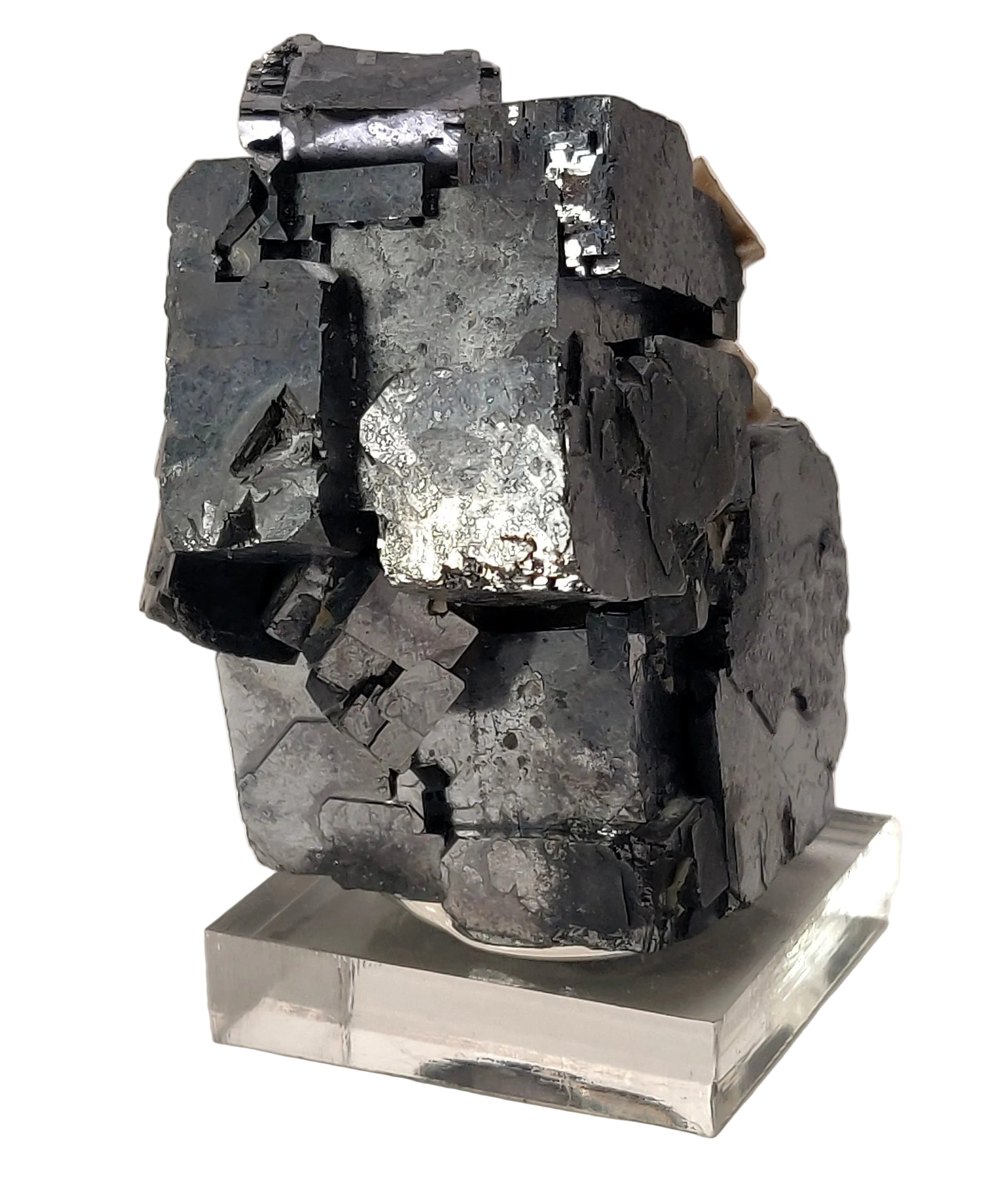 Mineral sample on a white background