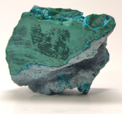 Druzy Chatoyant Malachite & Chrysocolla.  Mashamba Mine, DR Congo (270g)