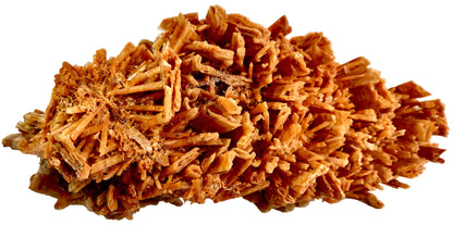 Brown crumbly substance on a white background