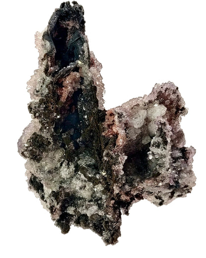 Mineral specimen on a light background