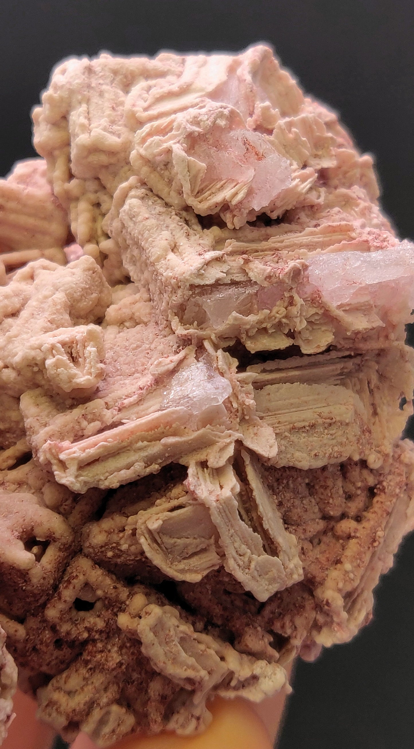 Natural Pink Halite "Hopper" Crystal Specimen – Searles Lake, California