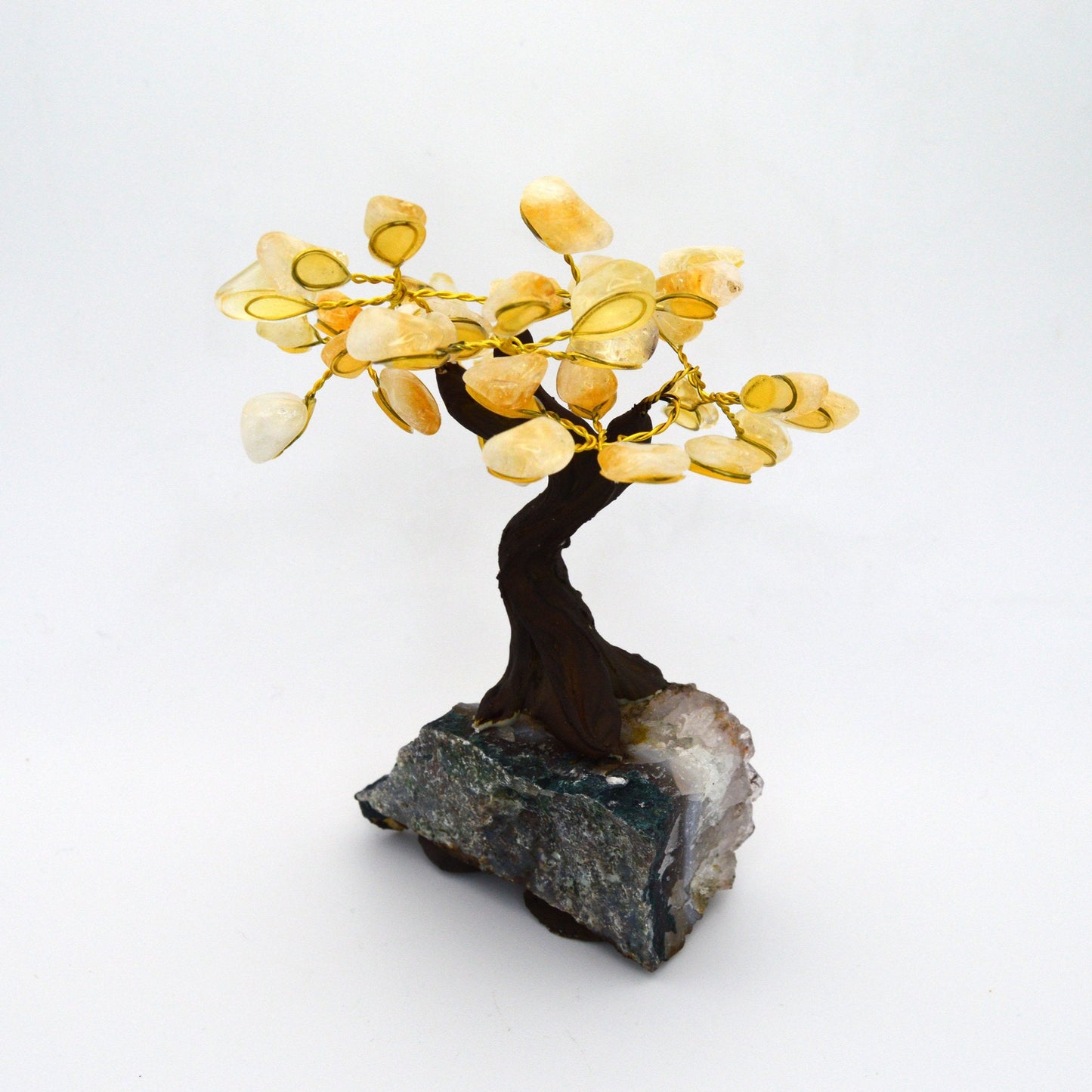 Citrine Crystal Tree on Amethyst base