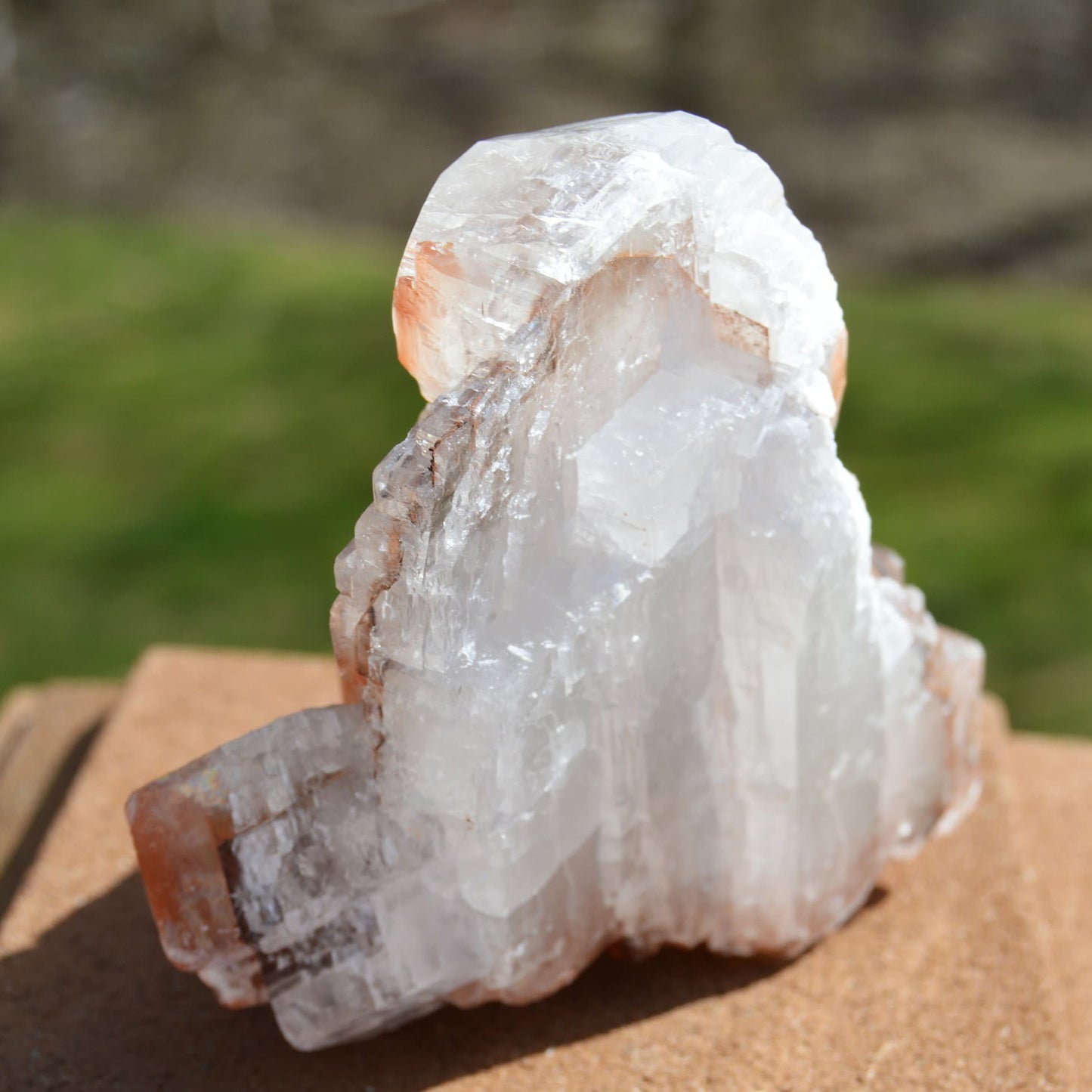 Red Diamond Chinese Pagoda Calcite w/ Hematite inclusions