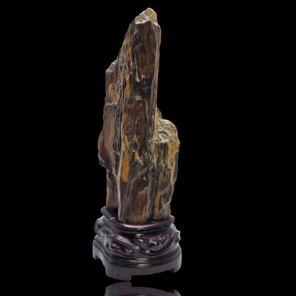 Antique-Style Chinese Petrified Wood Scholar’s Stone (Gongshi)