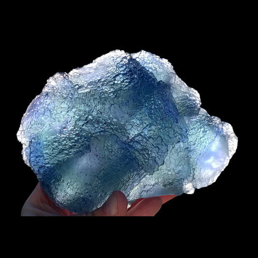 Large Stepped Blue-Green Fluorite with Phantoms — Manaoshan Mine, China (2.3kg)
