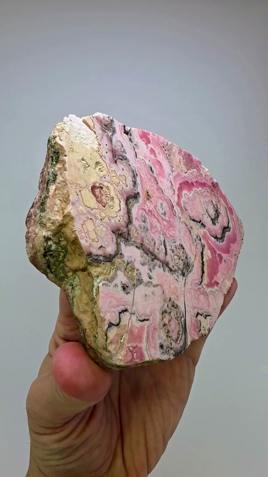 Rhodocrosite Slab, Capillitas Mine, Argentina (1.3kg)