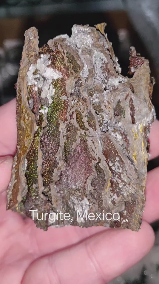 Rainbow Iridescent 'Turgite' Goethite/Hematite Specimen - Mexico