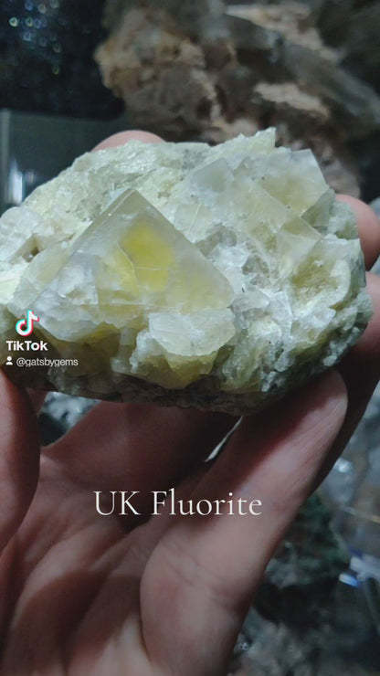 Yellow Fluorite w/ Blue Phantom Zoning, Diana Maria Mine