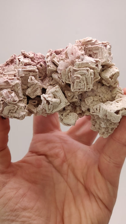 Natural Pink Halite "Hopper" Crystal Specimen – Searles Lake, California