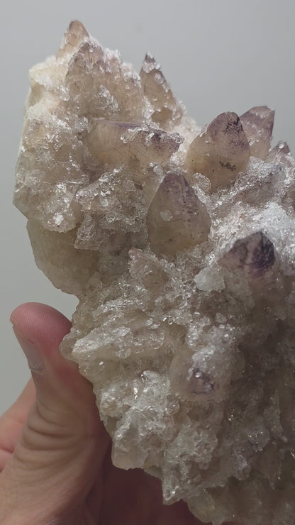 Large "Sugar" Yttrium Fluorite on Dogtooth Calcite | Guizhou, China | 850g