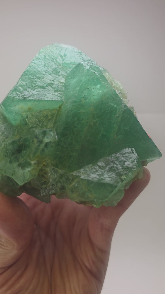 Large Riemvasmaak Green Fluorite Cluster – South Africa, 930g
