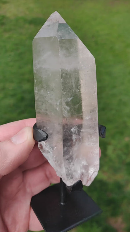 Lemurian Quartz Crystal On Stand