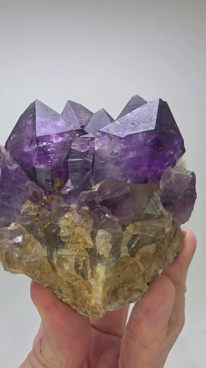 Natural Amethyst Cluster - Deep Purple Katanga Find - 1.5lbs (710g)