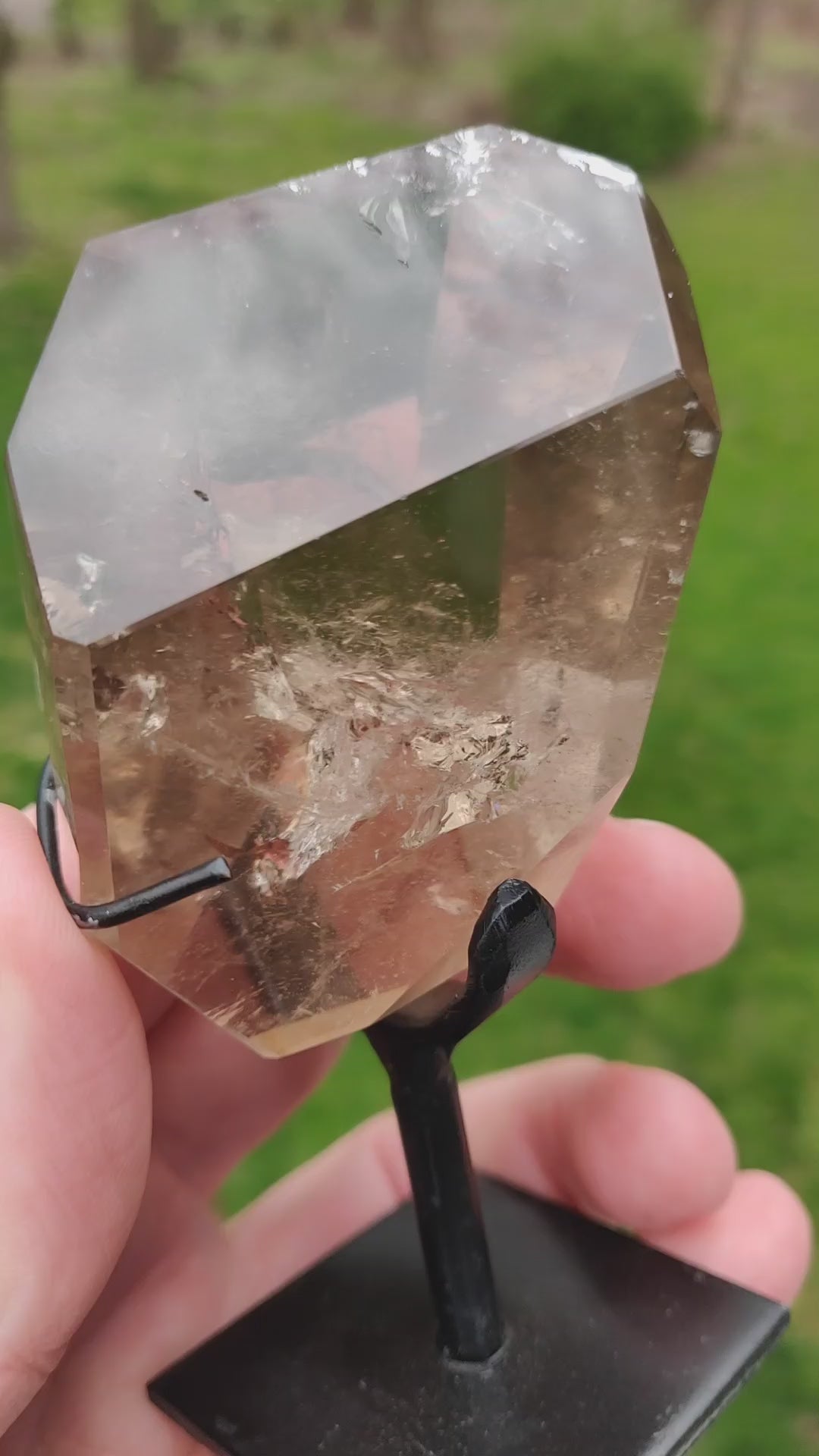 Natural Citrine on stand video