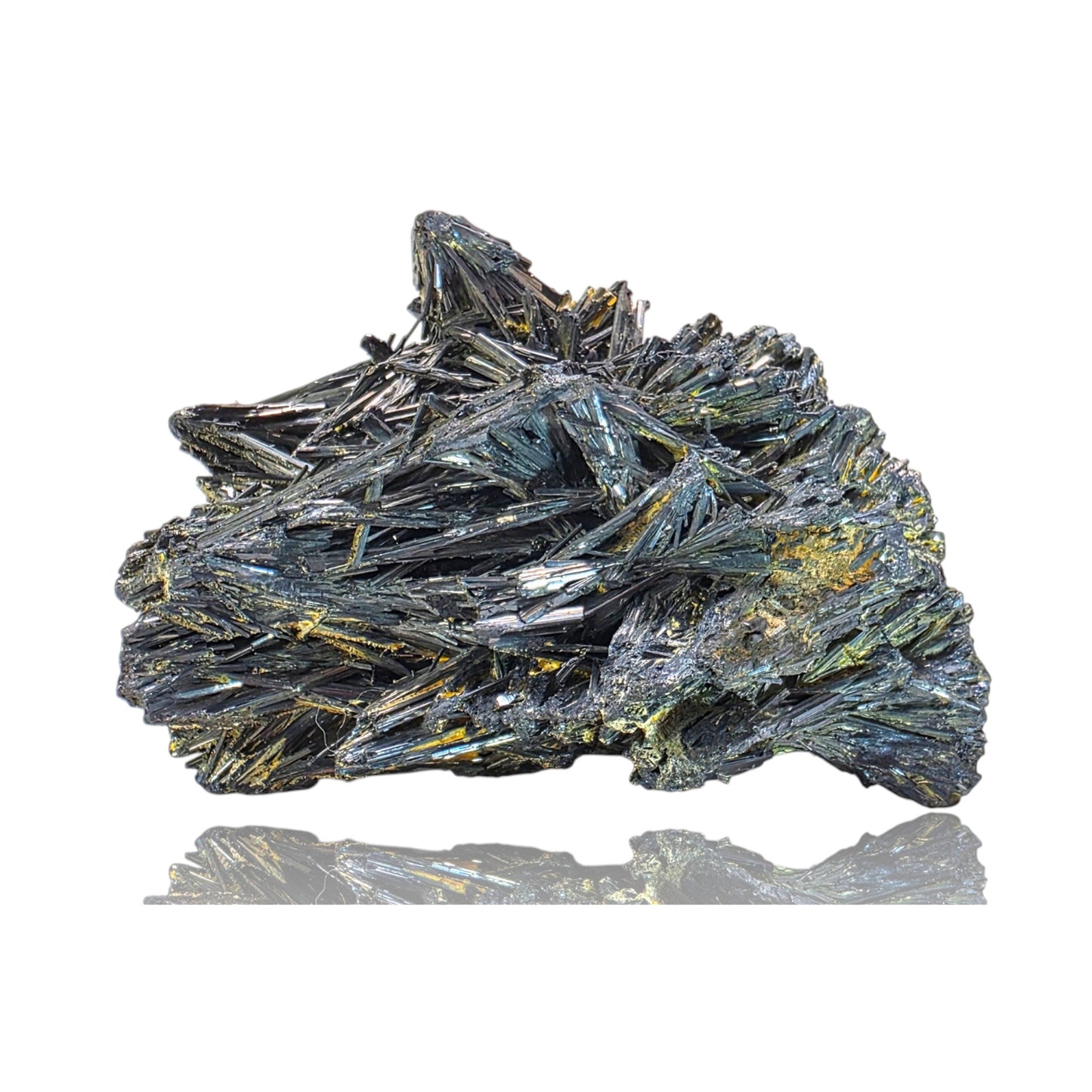 Iridescent Stibnite Cluster – Felsöbánya, Romania