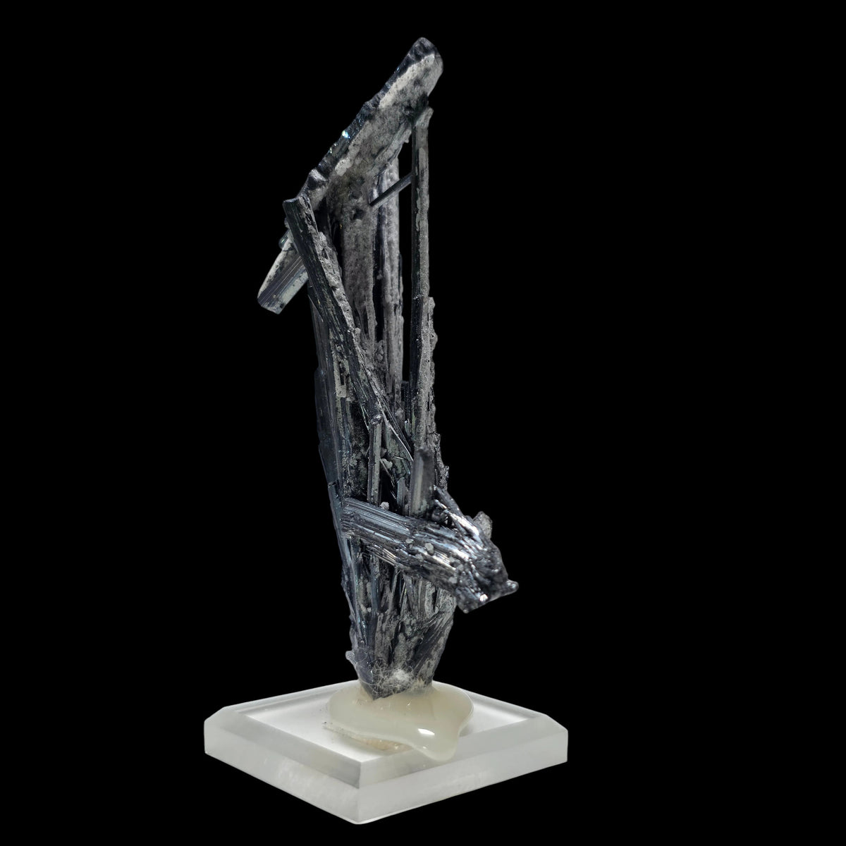 Architectural Bladed Stibnite Spray| Kadamzhay, Kyrgyzstan